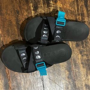 Chaco chillo slides-size 10, custom